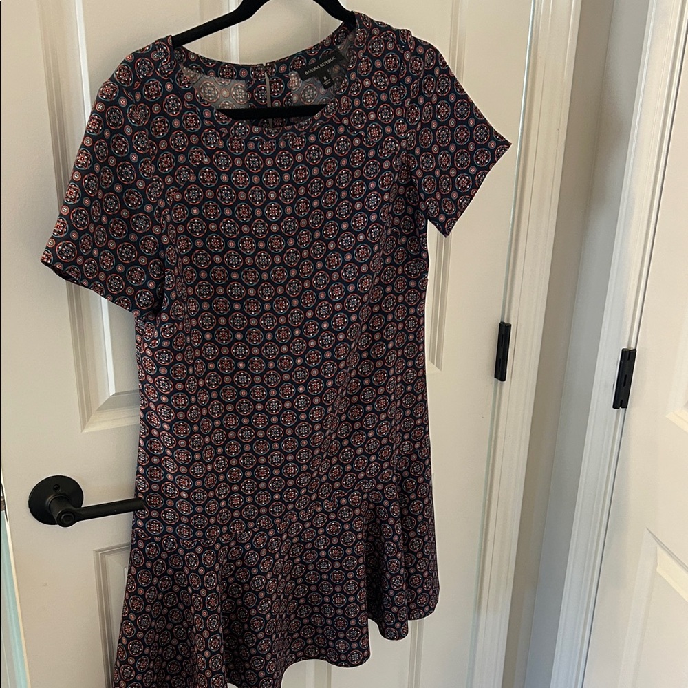 Banana Republic Navy and Red Mini Dress